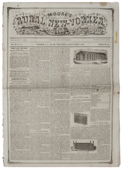 1861 Abraham Lincoln Inaugural Address Newspaper